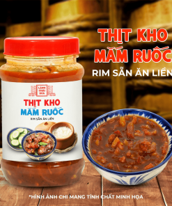 [Hủ 220G] Thịt Kho Mắm Ruốc Rim Sẵn Ăn Liền Làng Chài Xưa Loại Đặc Biệt Ăn Với Cơm Nóng Và Dưa Leo