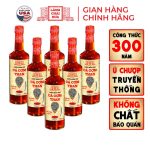 [Tặng 1 Nước Tương 125Ml] Thùng 6 Chai Thuỷ Tinh 750Ml Nước Mắm Nhỉ Cá Cơm Than Làng Chài Xưa 300 Năm Truyền Thống